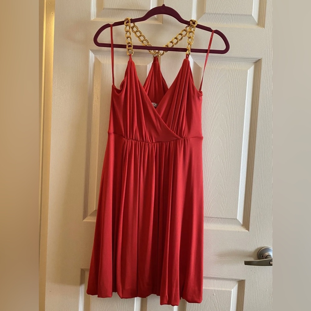 Alexia Admor Red Women’s Dress w/ Chain Strap Victoria’s Secret NWOT M Medium